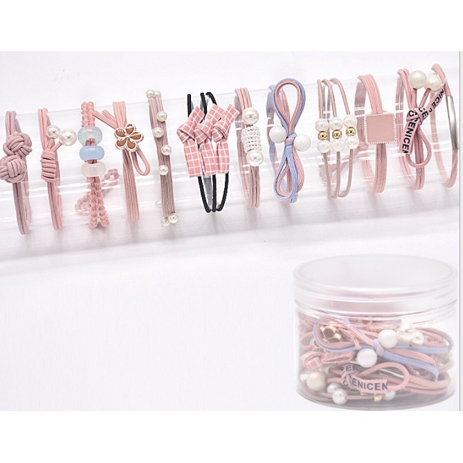 Hộp 12 cột tóc nữ cực xinh phong cách Hàn Quốc - Selenshop