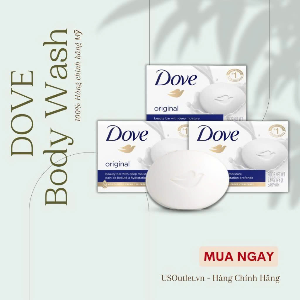 [HÀNG MỸ] Xà bông cục Dove Mỹ Original/ Sensitive 106g