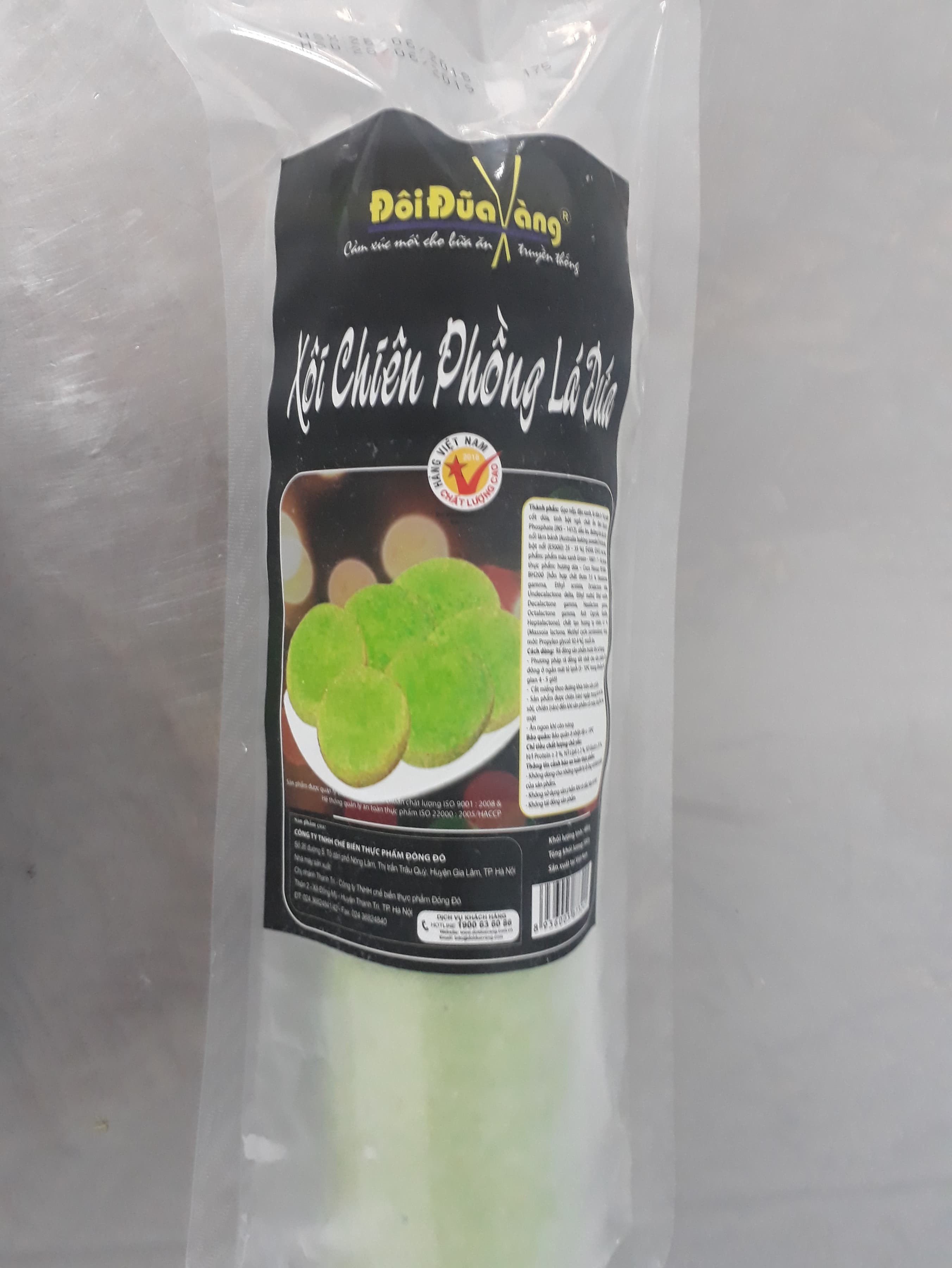 Xôi chiên phồng lá dứa 480gr/gói