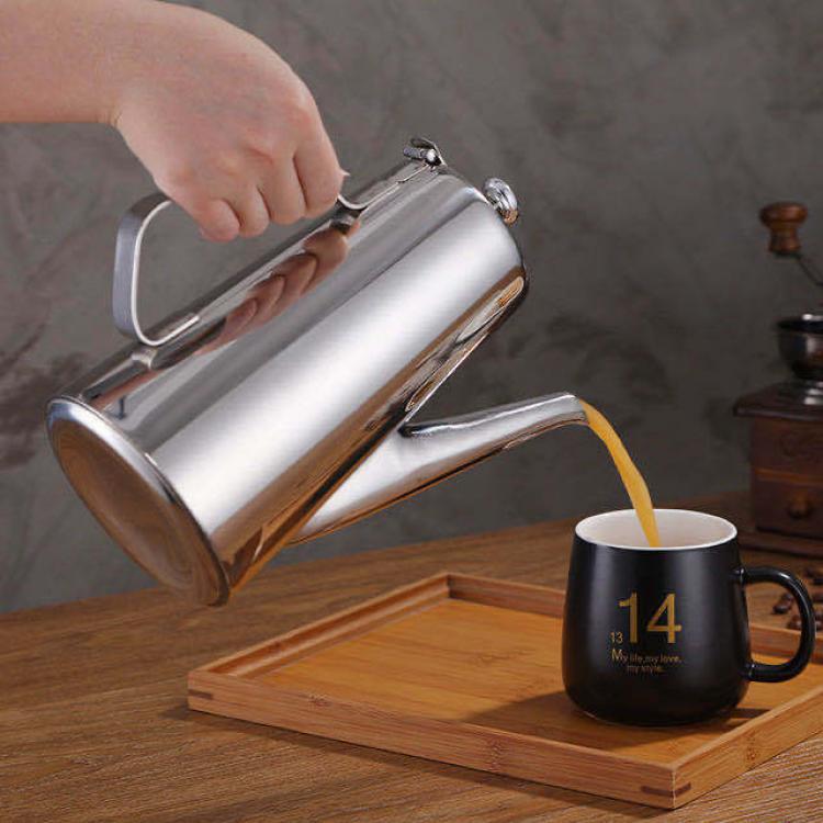 Bình Rót Trà Đá/ Cà Phê, Chất Liệu Inox Cao Cấp, Dung Tích 2000ML