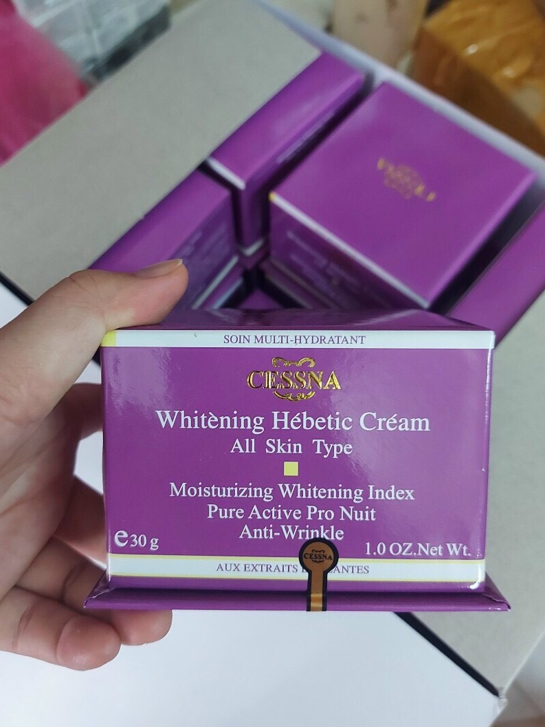 Kem Cessna Tím - Kem dưỡng trắng da 30gr (TẶNG MẶT NẠ)