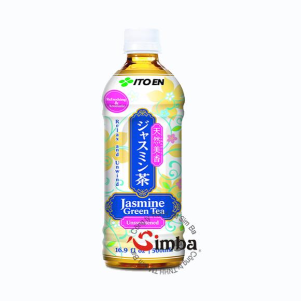 Trà xanh hương lài không đường đóng chai 500ml