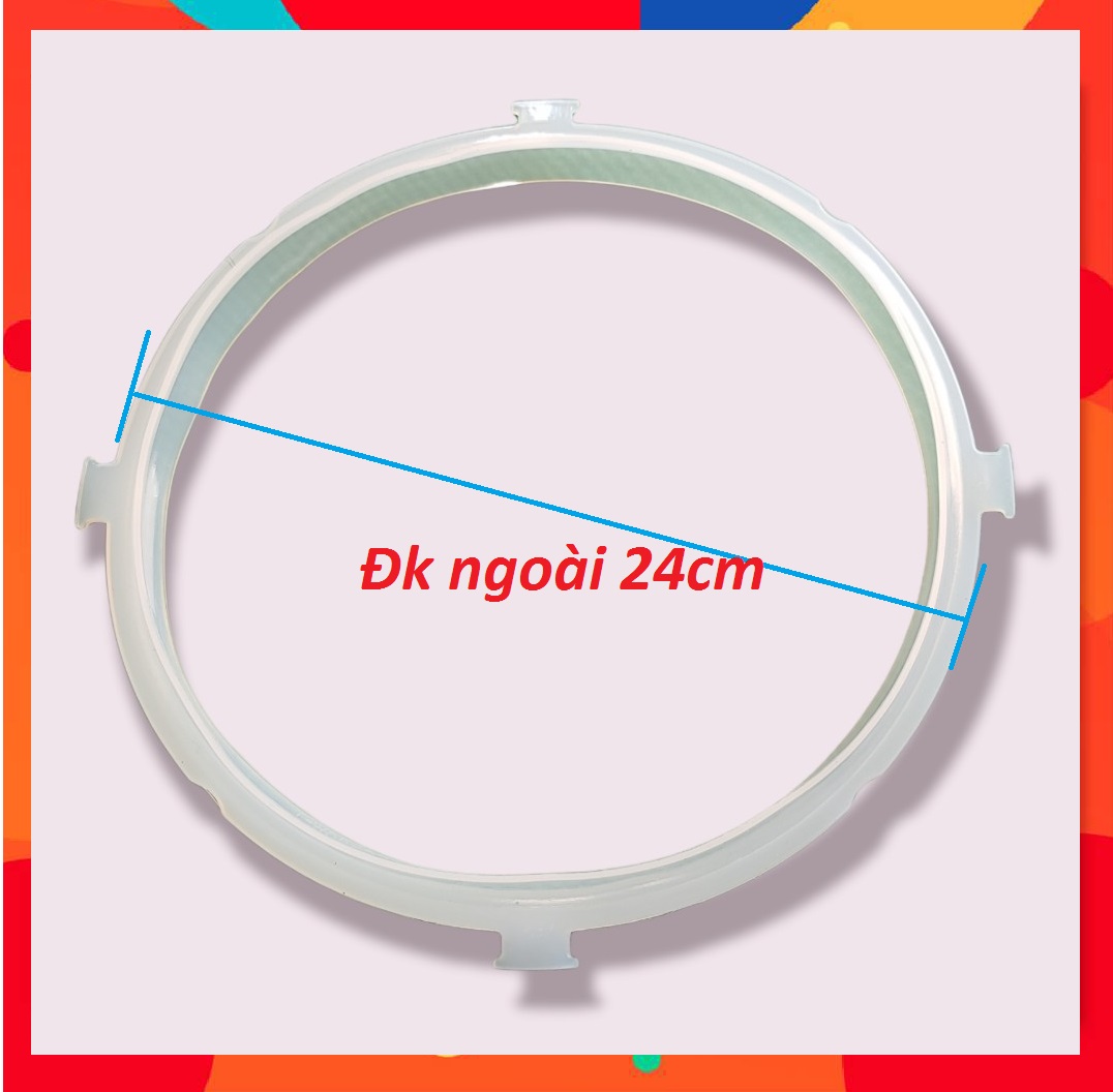 Gioăng cao su nồi áp suất điện đa năng Midea 22cm, 24cm
