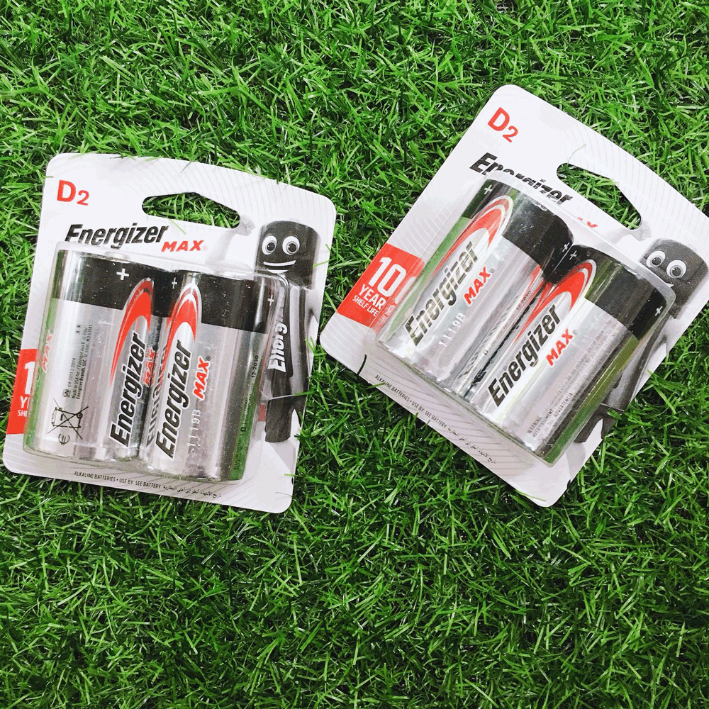 Combo 5 vỉ pin đại D LR20 Energizer Alkaline chính hãng (1 vỉ 2 viên)