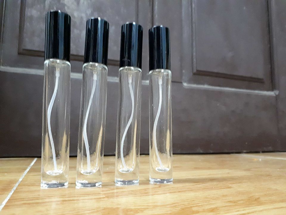 Lọ chiết nước hoa trụ tròn dài 10ml (Vỏ chiết nước hoa/Ống chiết nước hoa/Chai chiết nước hoa)