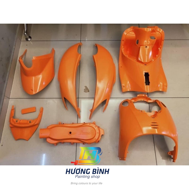 [COMBO] Sơn xịt Samurai màu Cam Repsol - UC+TCH237 với bóng K1K