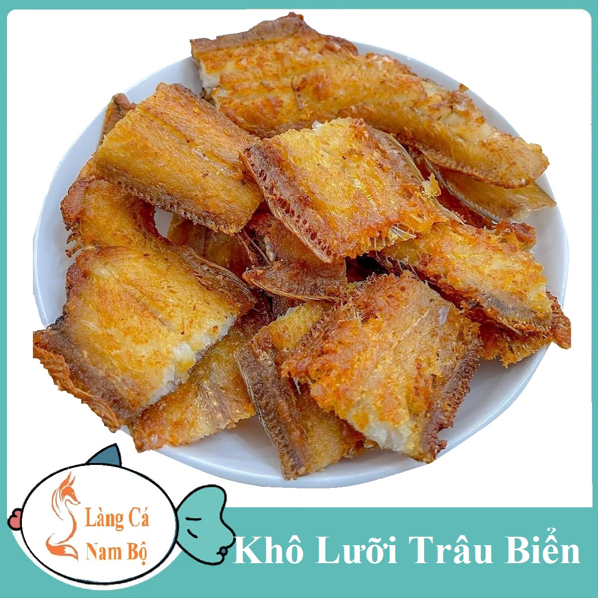 Khô cá lưỡi trâu loại lớn vừa siêu giòn ăn với cơm nóng ghiền luôn- khô cá lưỡi trâu cà mau