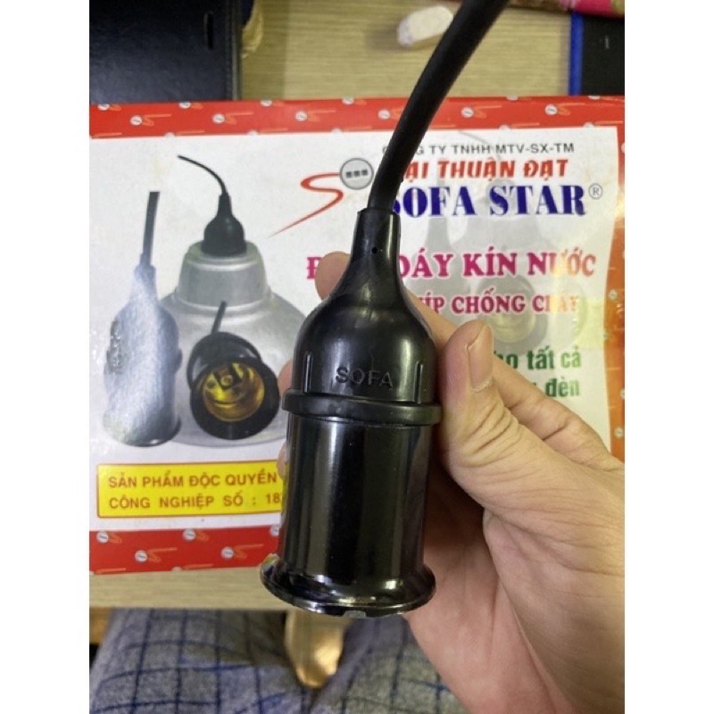 [ Combo 15 Bộ ] Choá Đèn Nhôm 30Cm + Đuôi Kín Nước E27