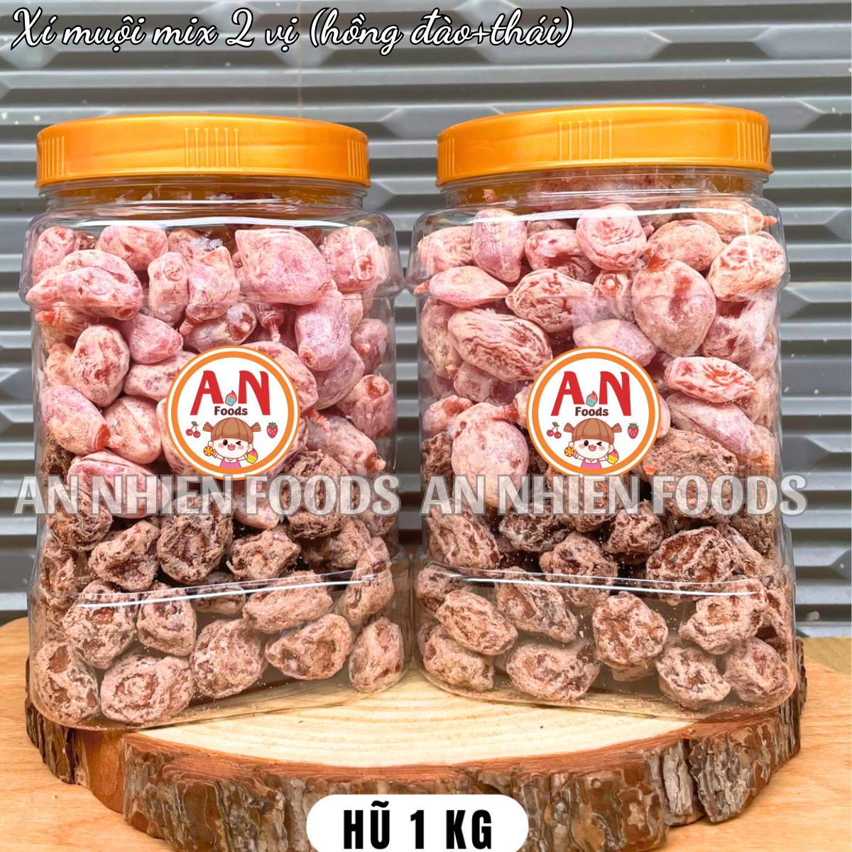 Ô mai đào hồng mix xí muội mặn (có video) {Khối lượng tịnh, không tính bao bì}