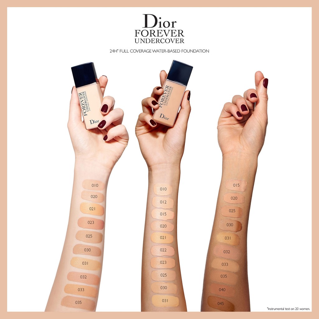 Dior - Kem Nền Dior Forever Undercover 24H Full Coverage 40ml Testeur Unbox