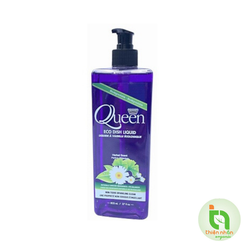 Nước rửa chén hữu cơ hương thảo mộc QUEEN 740ML