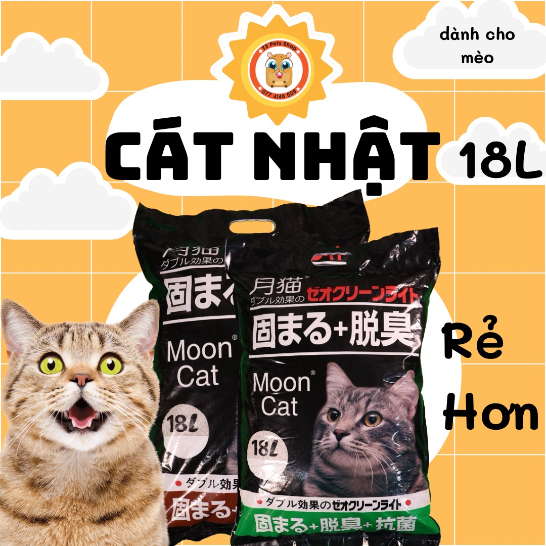 Cát vệ sinh nhật đen 8L và 18L cho mèo