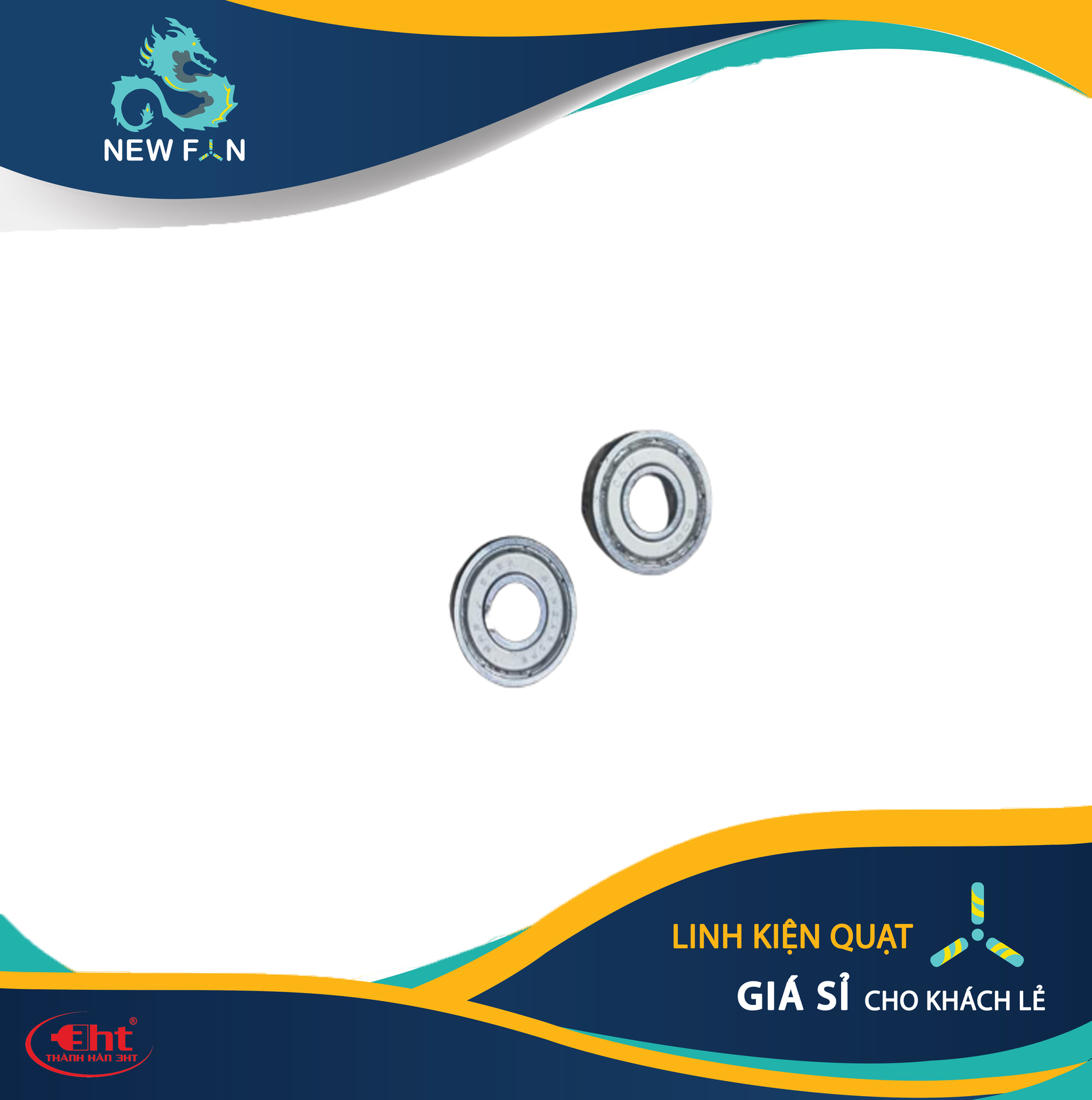 1 cặp Sơ Mi nhựa ép bạc đạn 608 cho moter