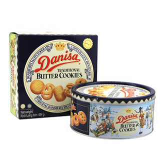 Bánh quy bơ Danisa hộp thiếc 3size (454g ,681g ,908g)