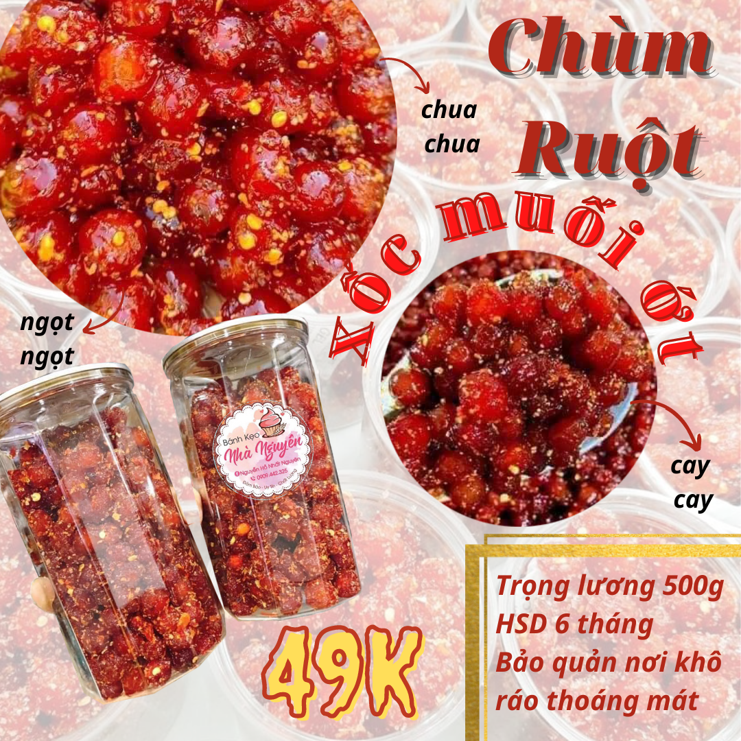 CHÙM RUỘT XÓC MUỐI ỚT