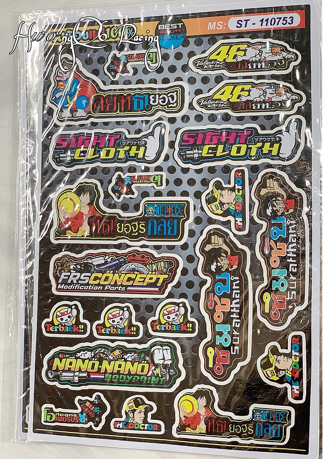 [TEM XE] Tem Sticker Hoạt Hình Dán Xe