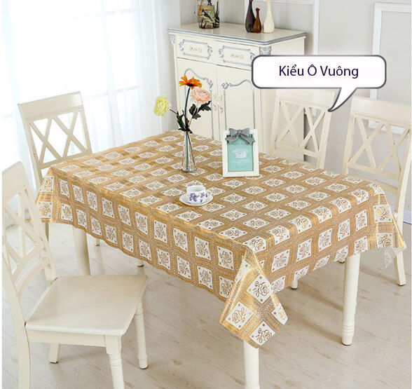 Khăn Trải Bàn Ăn Kích Cỡ 90cm x 140cm