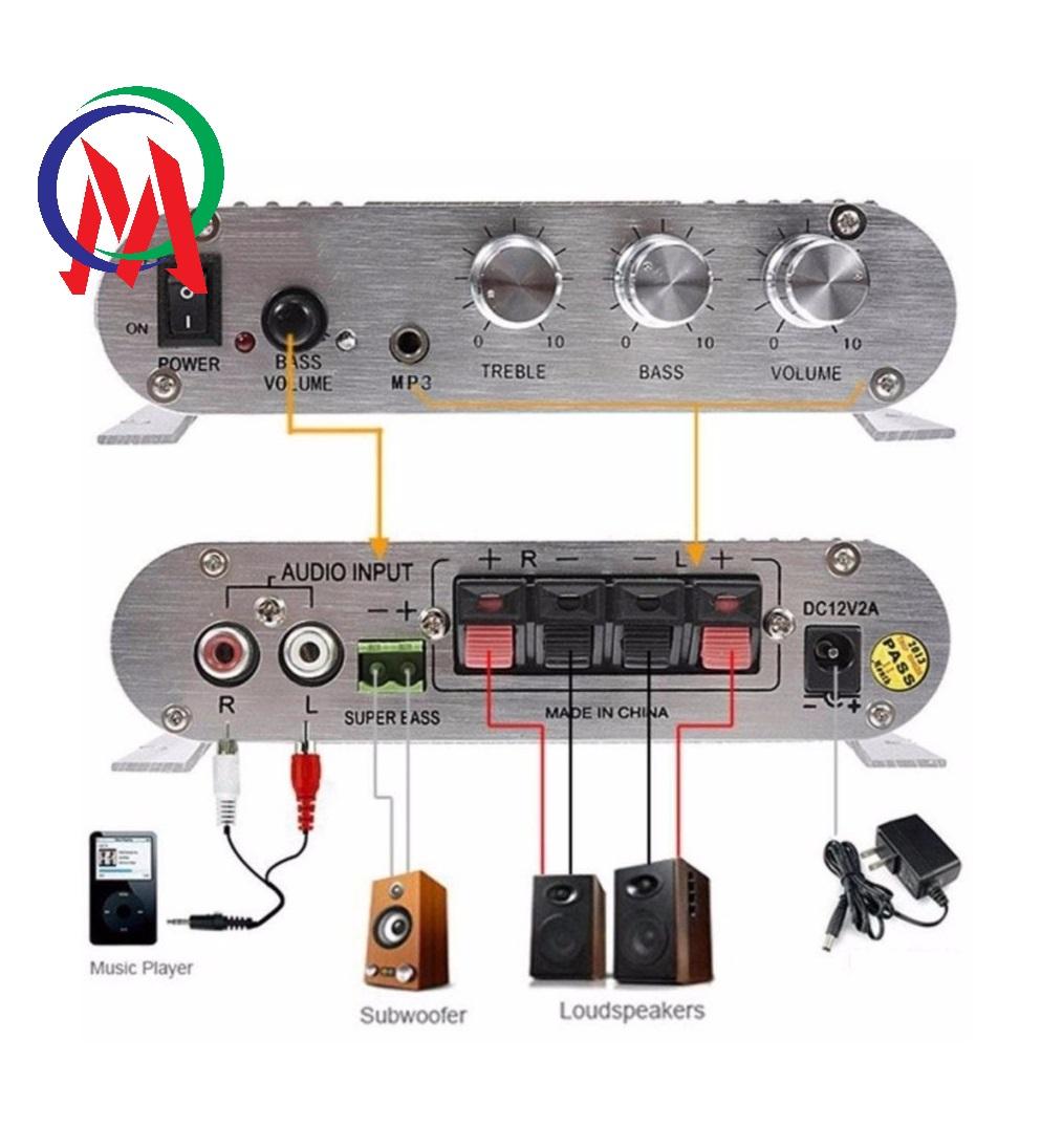 ÂM LY MINI LEPY LP-838 12V Hi-Fi 2.1, amly mini lepy
