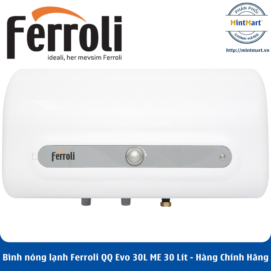Bình nóng lạnh ferroli qq evo 30l me 30 lít – hàng chính hãng