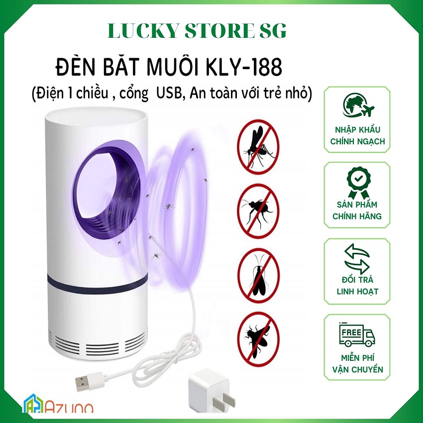 Đèn Bắt Muỗi KLY-188, Đèn Bắt Muỗi Thông Minh Thế Hệ Mới. ĐÈN CHỐNG MUỖI THÁP TRÒN THẾ HỆ MỚI, AN TOÀN, HIỆU QUẢ DIỆT MUỖI CAO. Sử Dụng Trong Nhà Và Ngoài Trời.
