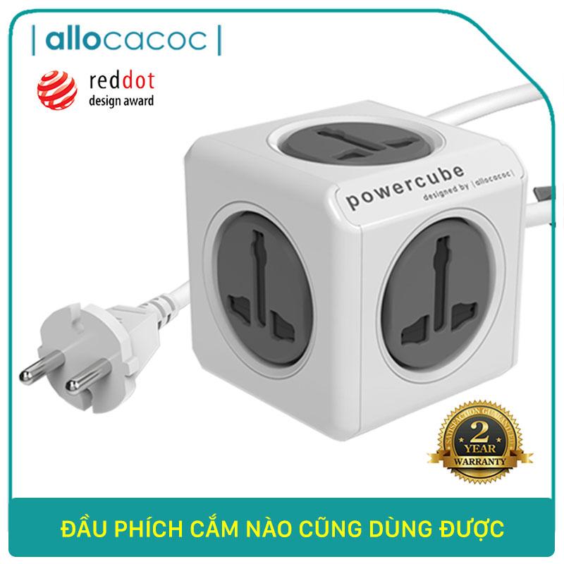 Ổ Cắm Điện Allocacoc PowerCube Extended Universal Dây Cáp 1.5m