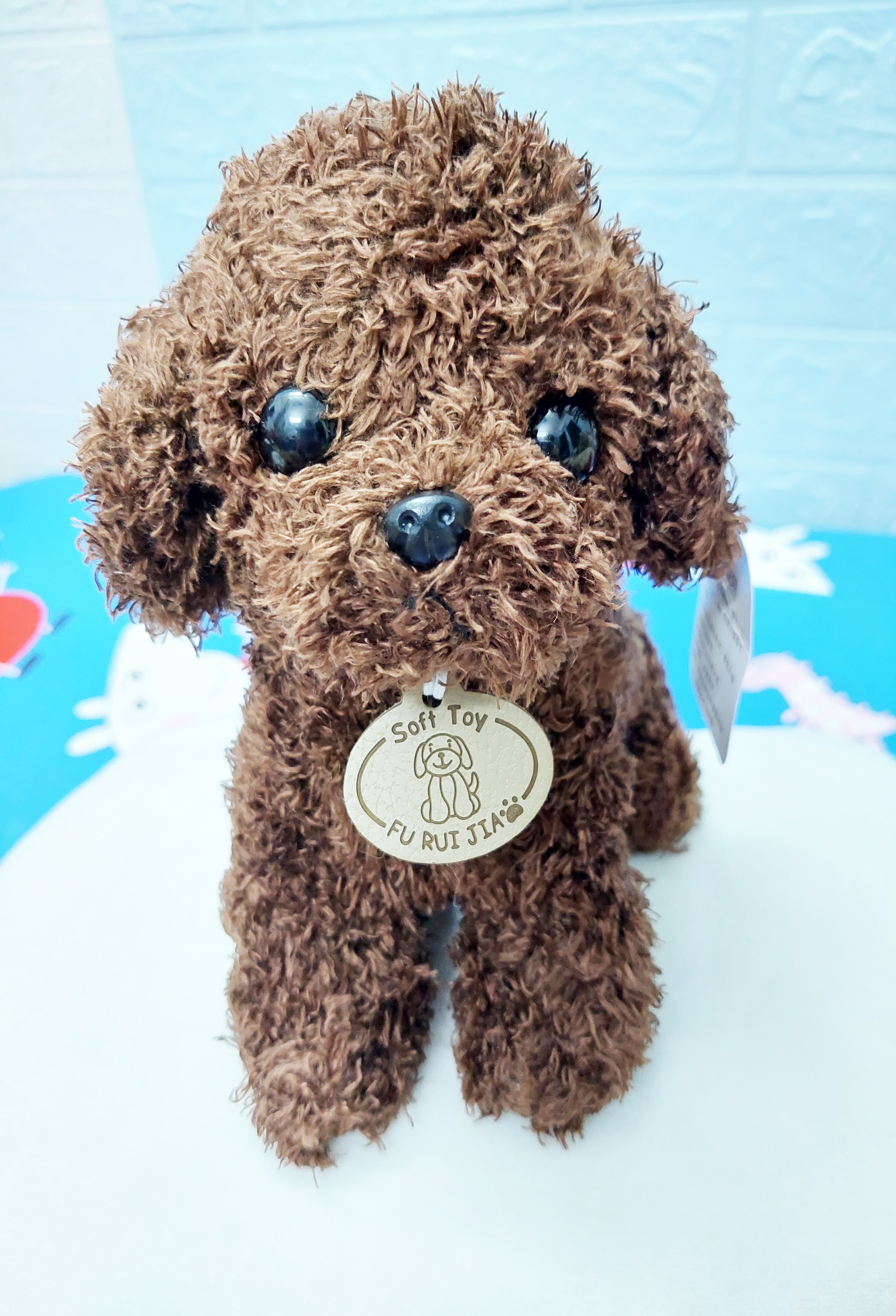 Thú bông chú chó Poodle siêu dễ thương
