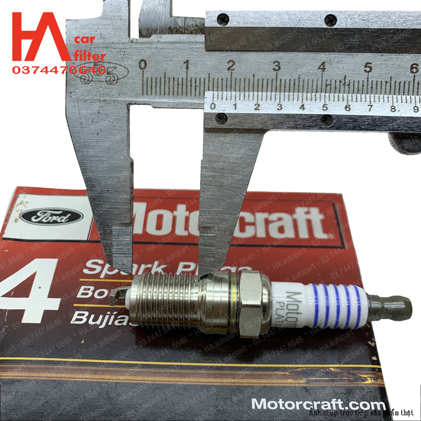 Bugi Motorcraft Platinum Ford chân ngắn (bảo hành 3 tháng)