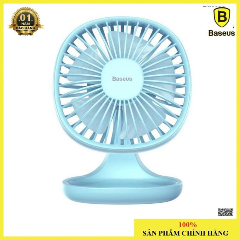 Quạt mini để bàn Baseus Pudding-Shaped Fan ( 3 mức tốc độ - Mini USB Air Cooling Fan Clip Desk Fan)