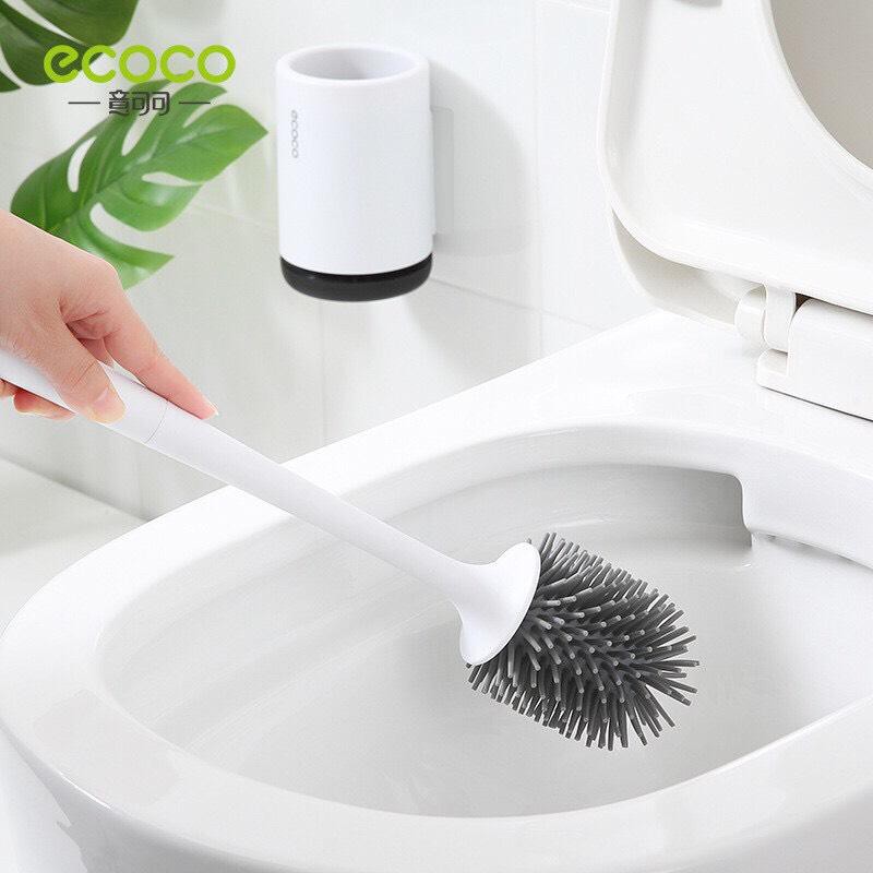 Chổi Cọ Toilet Silicon Cao Cấp Chống Xước Ecoco E1803