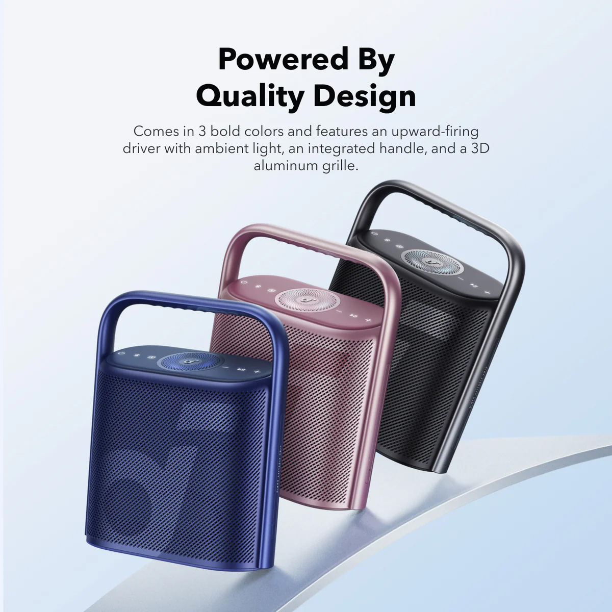 Soundcore Motion X500 Portable Bluetooth 5.3 Speaker, Call Wireless Speaker with Immersive Spatial Audio, Wireless Hi-Res Sound with 3X Detail, 3-Channel Audio Speaker