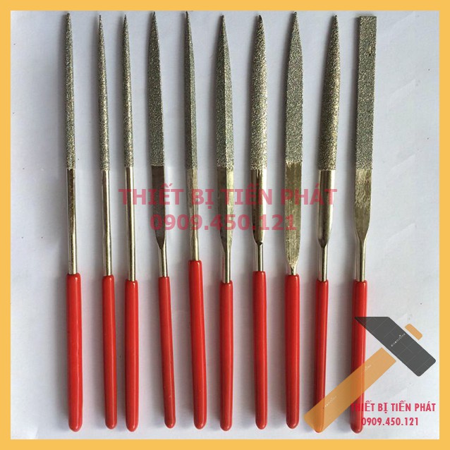 [HCM] Dũa Hợp Kim, Dũa Kim Cương Bộ Gồm 10 Cây Dũa Đủ Size 3'' 140MM, 4'' 160MM, 5'' 180MM Chính Hãng Diamond