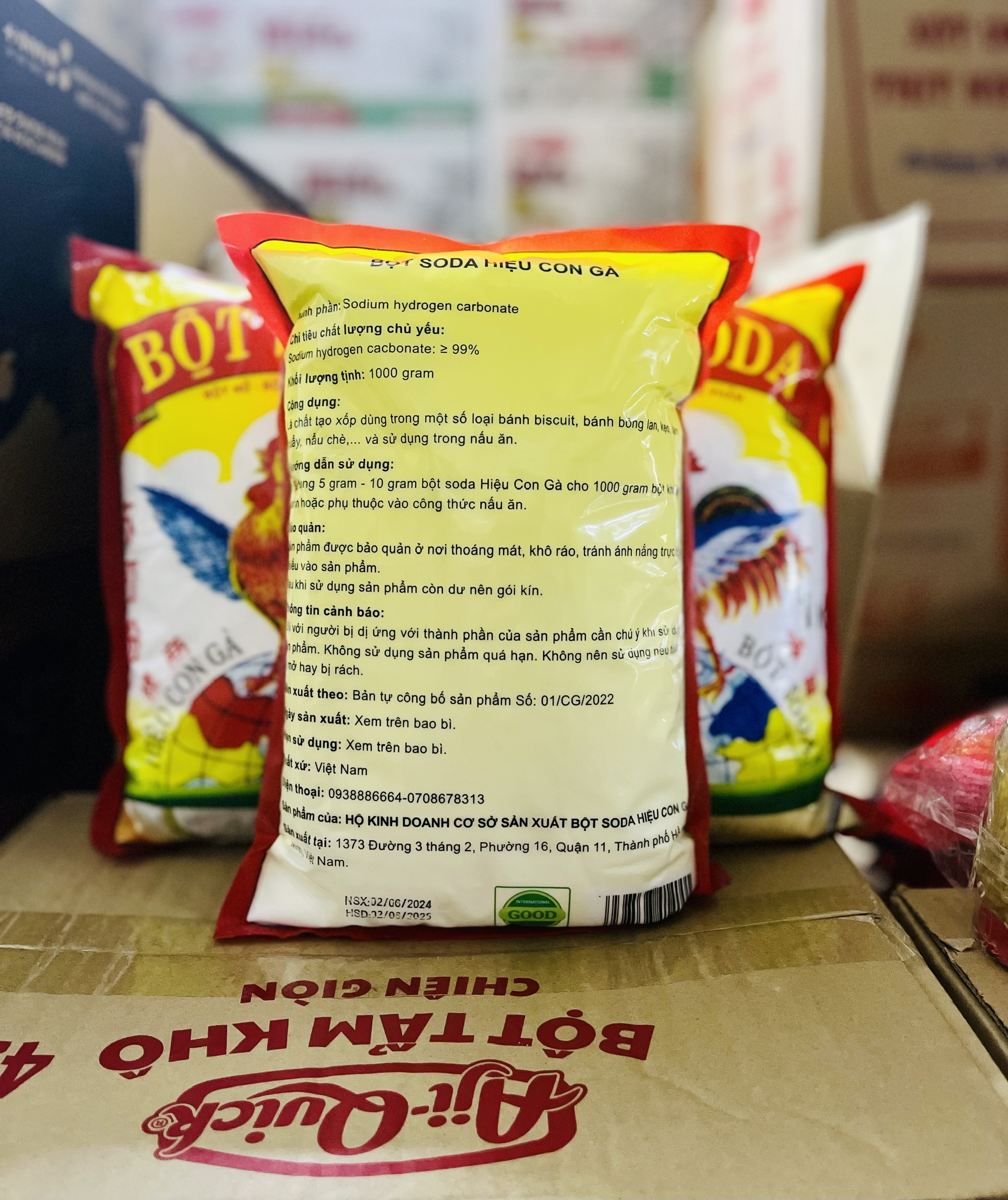 Bột Soda Hiệu Con Gà gói (1kg)