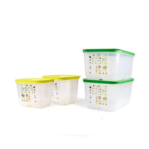 Bộ hộp trữ mát Vensmart 4 hộp Tupperware