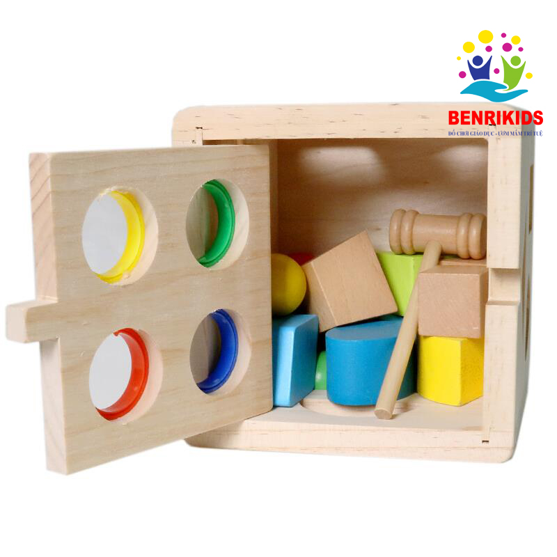 Toy set drop shaped wooden themed help your baby develop observation ability