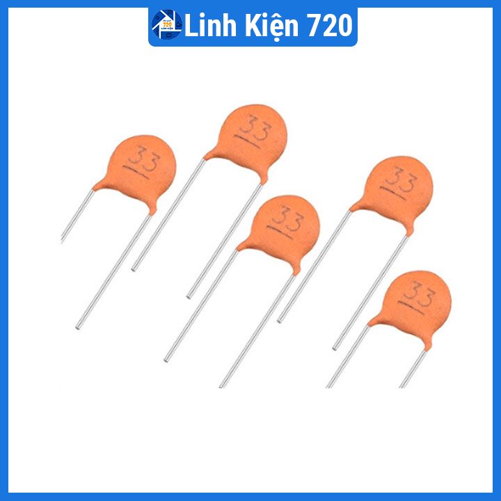 Gói 100 con tụ gốm đỏ 50V nhiều giá trị