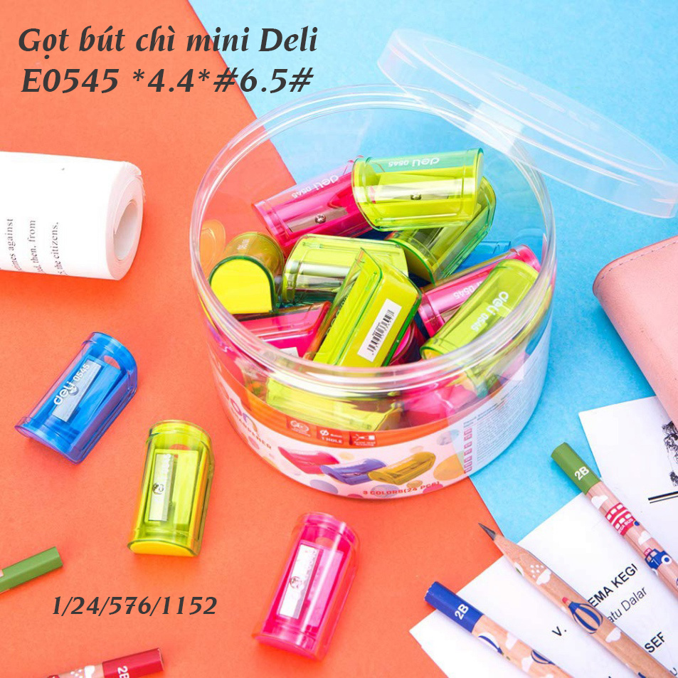 Combo 5 Cái Gọt bút chì, chuốt bút chì mini Deli E0545