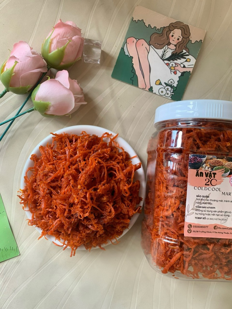 Khô Bò Sợi (khô gà giả bò) 2c Mart 1kg