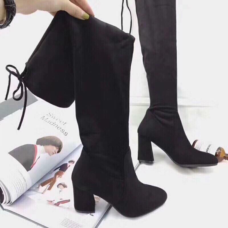 Bốt da lộn khóa cạnh GIÁ SỐC