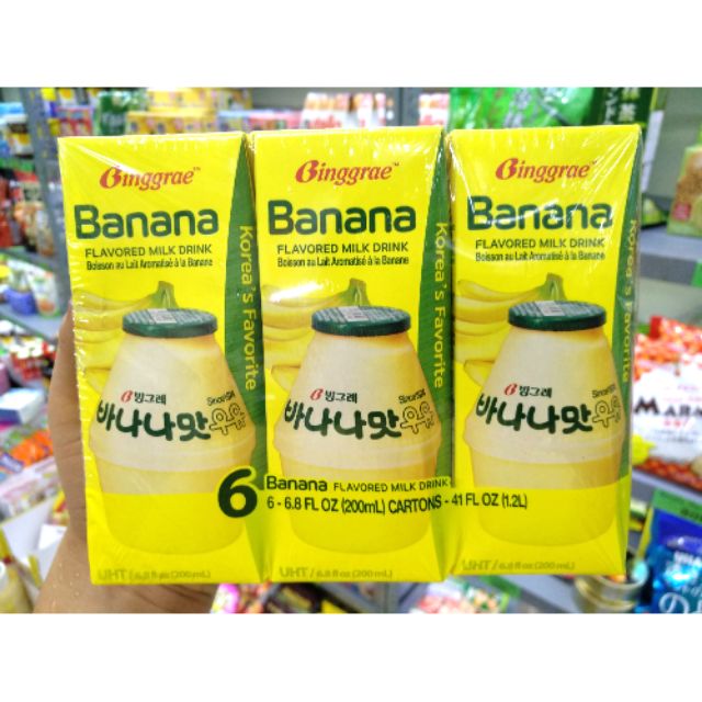 Sữa chuối Binggrae Hàn Quốc hộp 200ml