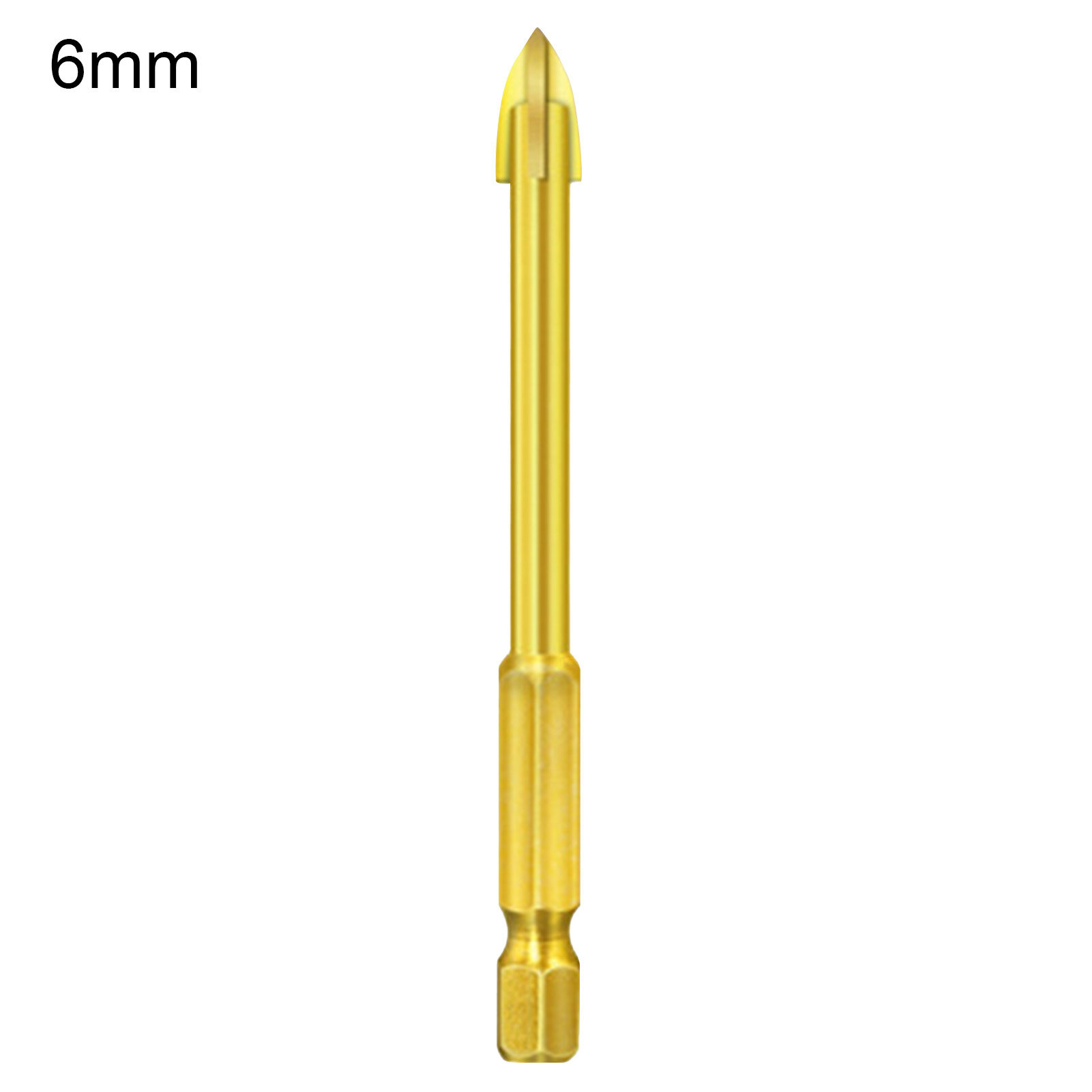 Farfi Practical Triangle Drill Bit Cross Head Long Service Life Universal Low Resistance Tip Drill Bit for Ceramic Tile