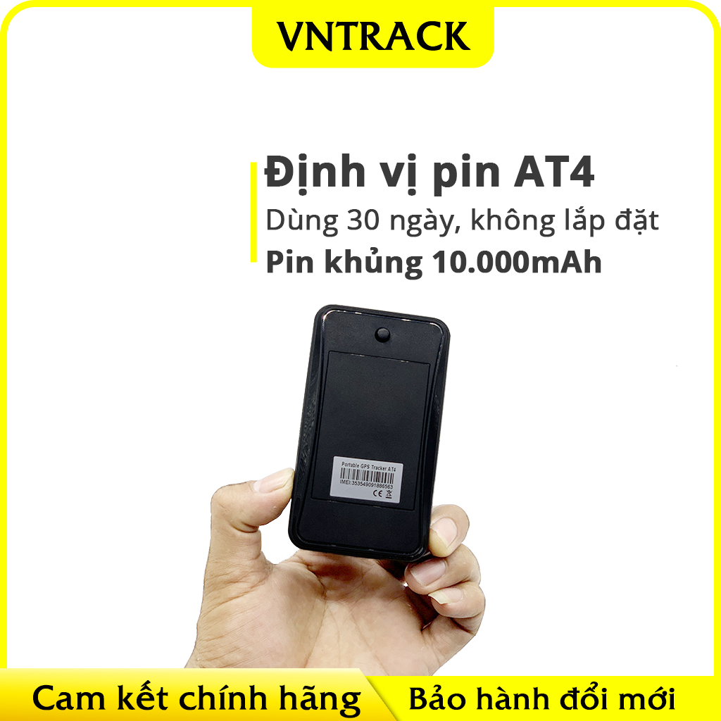 Định Vị Không Dây Pin Khủng AT4 | Pin 10000mAh, 30 Ngày, Nghe Lén. Âm Thanh, Chính Hãng