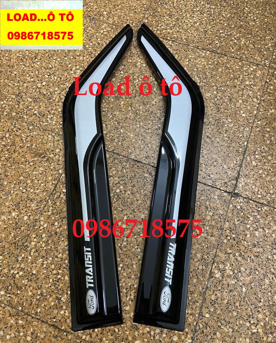 Vè che mưa sơn xe ford transit 2014-2023 mẫu mới cao cấp, bộ 02 thanh vè có sẵn keo dán 3m