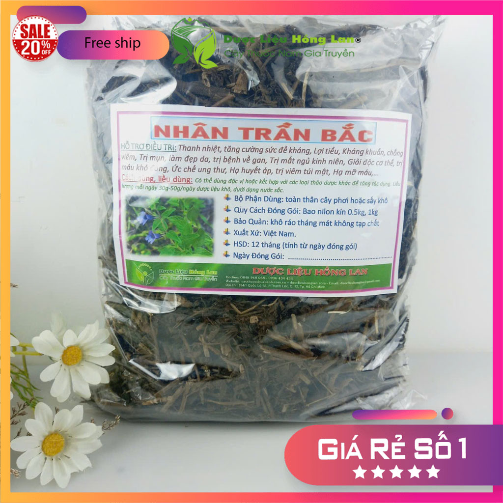 [FreeshipMAX] Cây Nhân Trần Khô 1kg