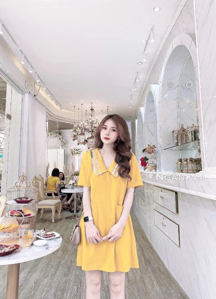 Đầm Suông Babydoll Chất Tơ Mềm -Váy Xuông Ngắn Tay Dáng Rộng Che Khuyết Điểm Tốt
