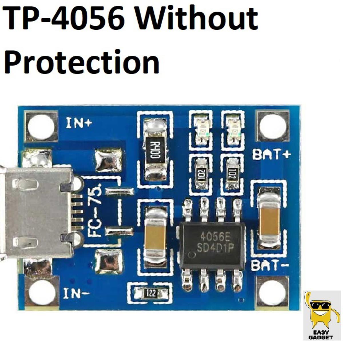 Mạch Sạc Pin 18650 Lithium 3.7-4.2v TP4056 Micro USB type C Mini Usb