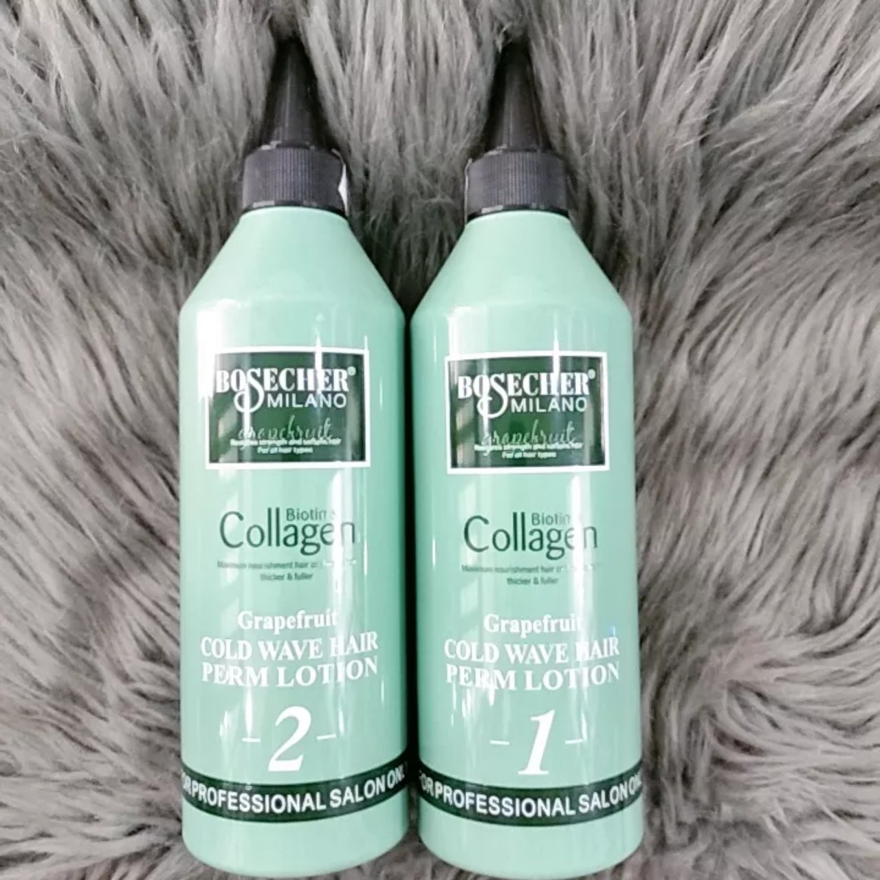 Bộ Kem Uốn Lạnh Collagen Bosecher 500ML*2
