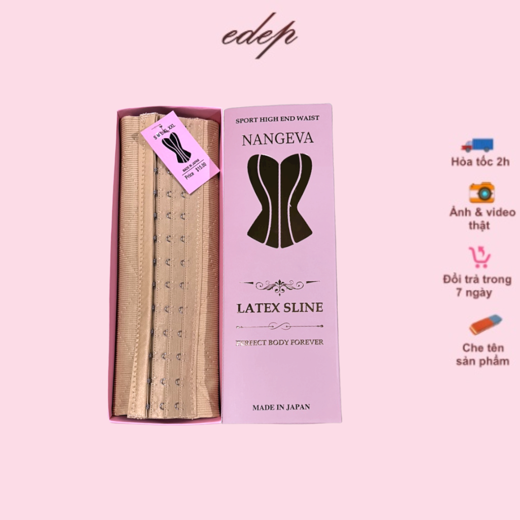 Gen Nịt Bụng Siết Eo Latex Sline Chính Hãng