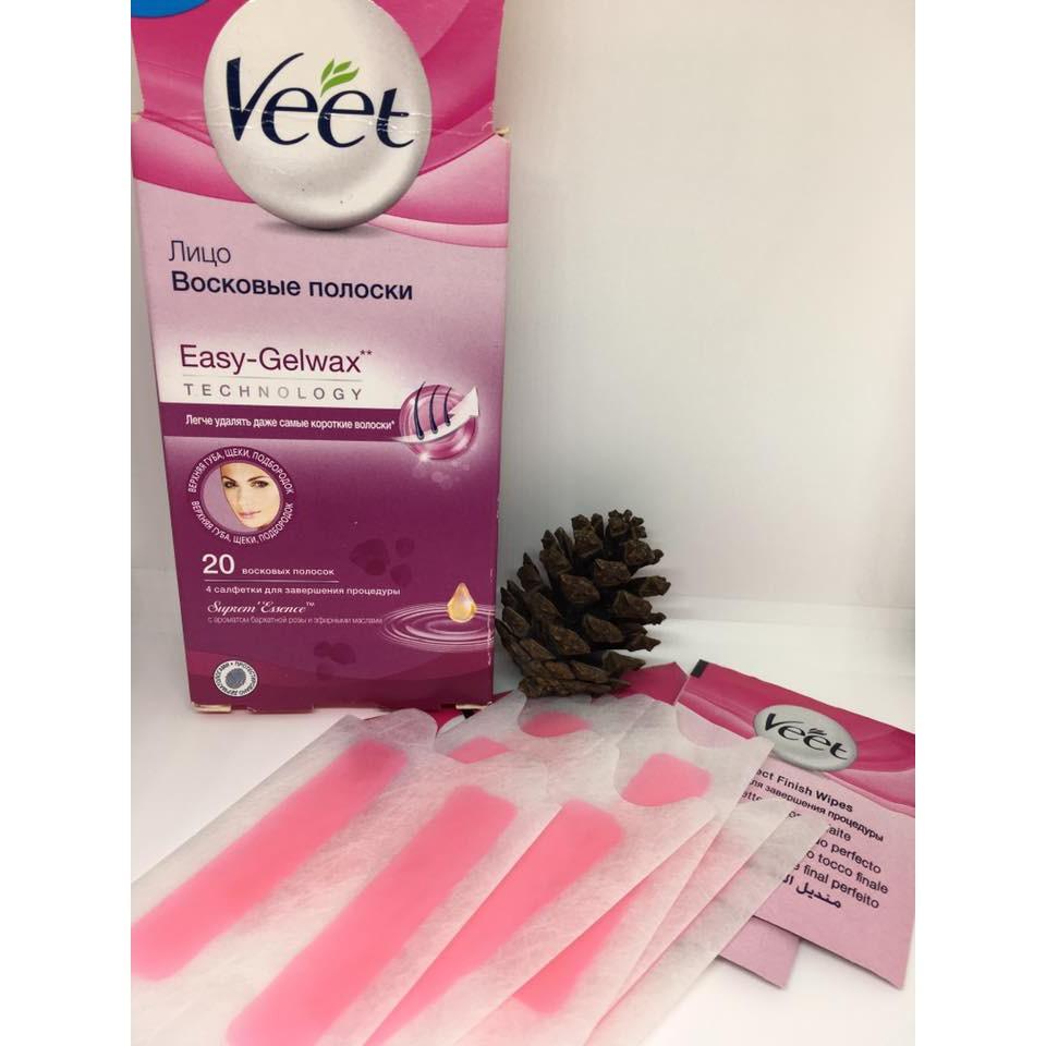 miếng dán tẩy lông vùng mặt Veet Essential Inspirations - Đức