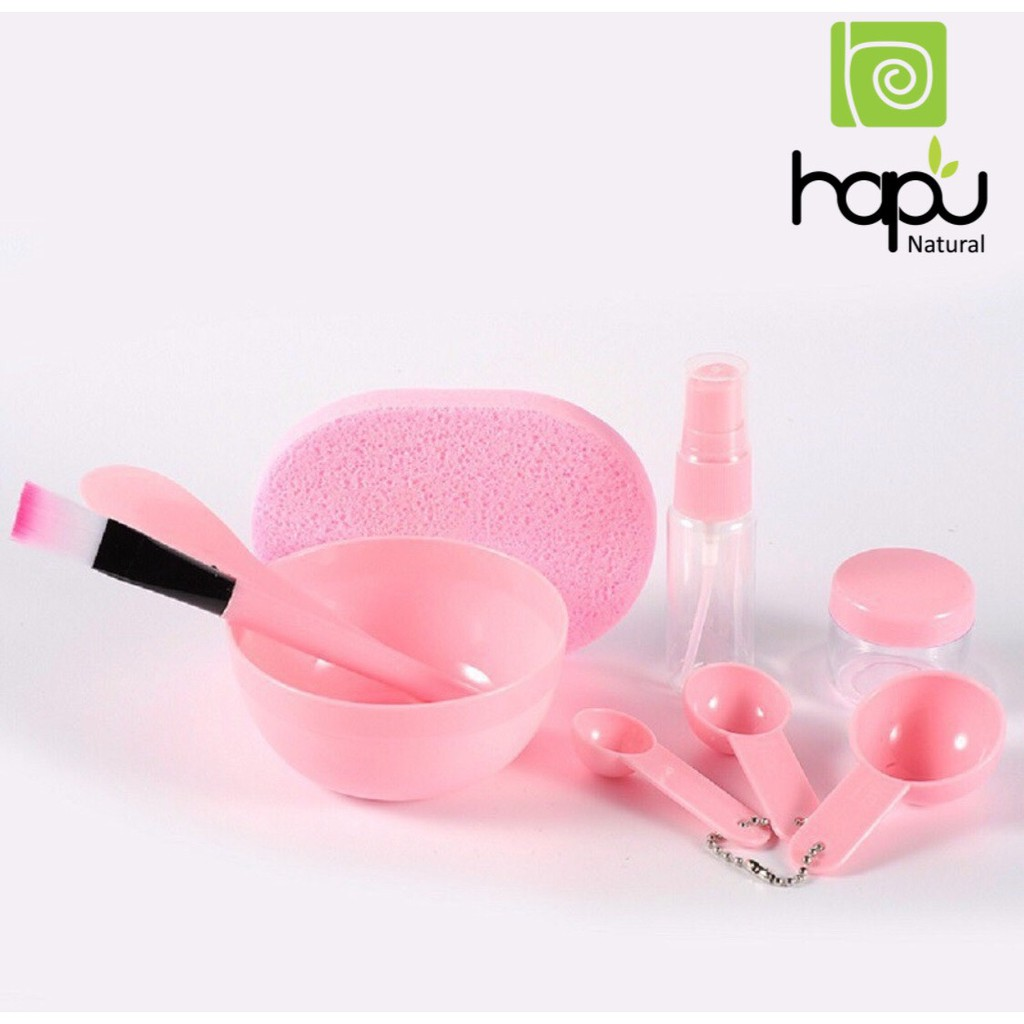 Bộ chén cọ trộn mặt nạ 9 món loại đẹp Hapuganic