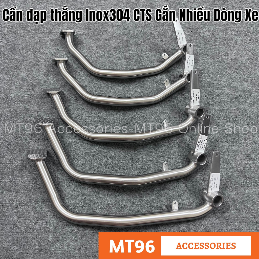 Cần đạp thắng, đạp phanh inox cts cho nhiều dòng xe chuẩn inox304